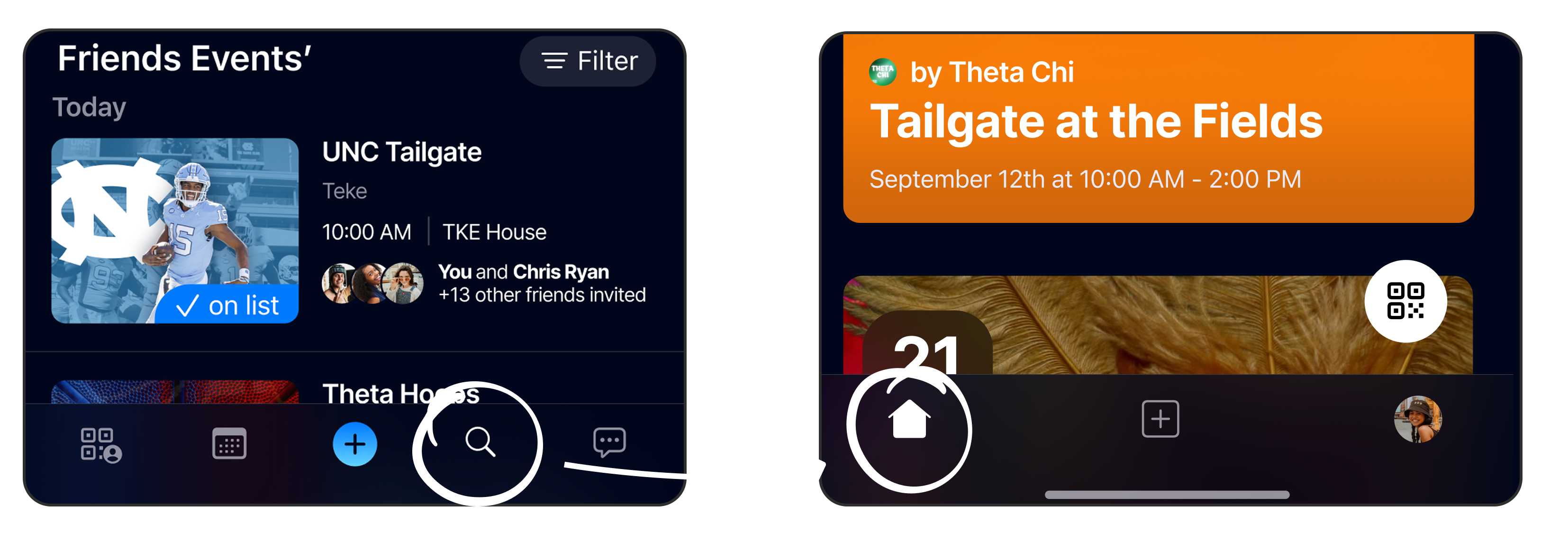 Social feed moved to home